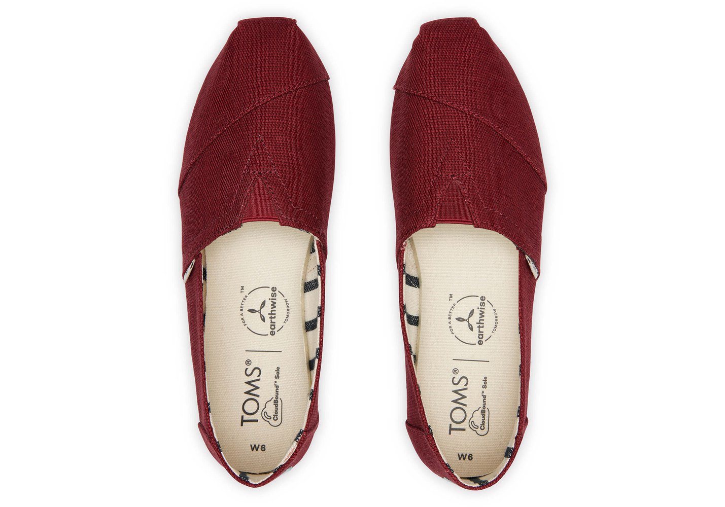 Toms Alpargata Heritage Canvas Espadrille Red - Womens - 51036-BITZ